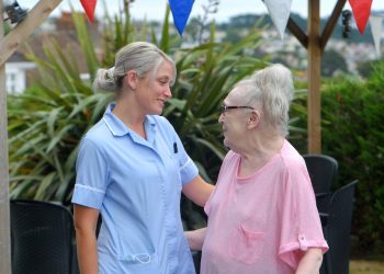 Carer and resident at Kingsmount